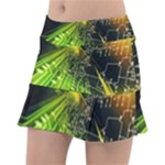 Machine Technology Circuit Electronic Computer Technics Detail Psychedelic Abstract Pattern Classic Tennis Skirt