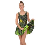 Machine Technology Circuit Electronic Computer Technics Detail Psychedelic Abstract Pattern Inside Out Casual Dress