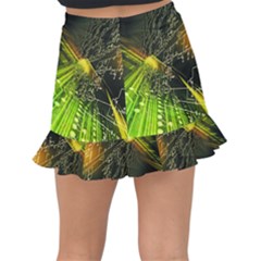 Fishtail Mini Chiffon Skirt 