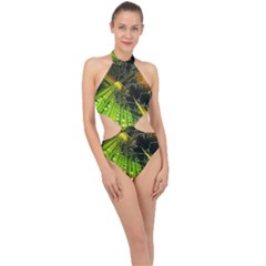Halter Side Cut Swimsuit 