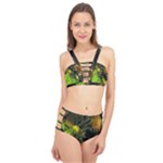 Machine Technology Circuit Electronic Computer Technics Detail Psychedelic Abstract Pattern Cage Up Bikini Set