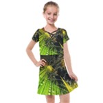 Machine Technology Circuit Electronic Computer Technics Detail Psychedelic Abstract Pattern Kids  Cross Web Dress