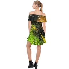 Off Shoulder Chiffon Dress 