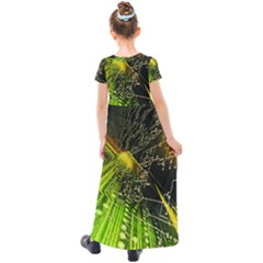 Kids  Short Sleeve Maxi Dress 