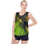 Machine Technology Circuit Electronic Computer Technics Detail Psychedelic Abstract Pattern Bubble Hem Chiffon Tank Top