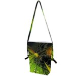 Machine Technology Circuit Electronic Computer Technics Detail Psychedelic Abstract Pattern Folding Shoulder Bag