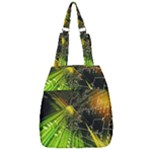 Machine Technology Circuit Electronic Computer Technics Detail Psychedelic Abstract Pattern Center Zip Backpack