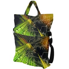 Fold Over Handle Tote Bag 