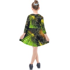 Kids  Quarter Sleeve Shirt Dress 