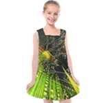 Machine Technology Circuit Electronic Computer Technics Detail Psychedelic Abstract Pattern Kids  Cross Back Dress