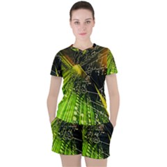 Women s Mesh T-Shirt and Shorts Set 