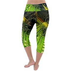 Lightweight Velour Capri Yoga Leggings 