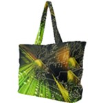Machine Technology Circuit Electronic Computer Technics Detail Psychedelic Abstract Pattern Simple Shoulder Bag