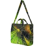 Machine Technology Circuit Electronic Computer Technics Detail Psychedelic Abstract Pattern Square Shoulder Tote Bag