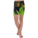 Machine Technology Circuit Electronic Computer Technics Detail Psychedelic Abstract Pattern Kids  Lightweight Velour Capri Yoga Leggings