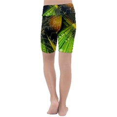 Kids  Lightweight Velour Cropped Yoga Leggings 