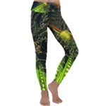 Machine Technology Circuit Electronic Computer Technics Detail Psychedelic Abstract Pattern Kids  Lightweight Velour Classic Yoga Leggings