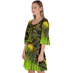 Velour Kimono Dress 