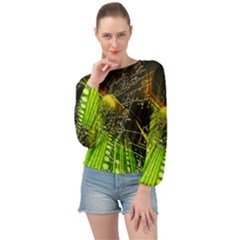 Banded Bottom Chiffon Top 