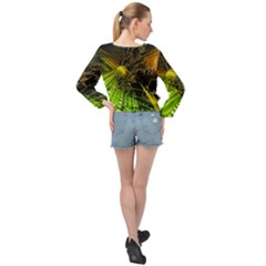 Banded Bottom Chiffon Top 