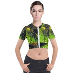 Short Sleeve Cropped Jacket 