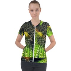 Short Sleeve Zip Up Jacket 