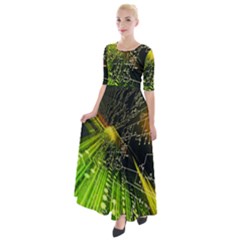 Half Sleeves Maxi Dress 