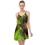 Machine Technology Circuit Electronic Computer Technics Detail Psychedelic Abstract Pattern Summer Time Chiffon Dress