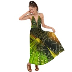 Backless Maxi Beach Dress 