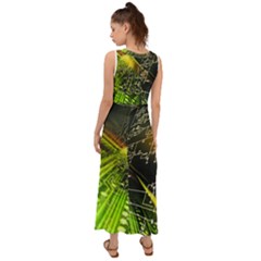 V-Neck Chiffon Maxi Dress 