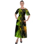 Machine Technology Circuit Electronic Computer Technics Detail Psychedelic Abstract Pattern Shoulder Straps Boho Maxi Dress 