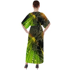 V-Neck Boho Style Maxi Dress 