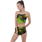 Machine Technology Circuit Electronic Computer Technics Detail Psychedelic Abstract Pattern Summer Cropped Co-Ord Set