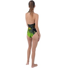 Plunge Cut Halter Swimsuit 