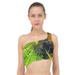 Machine Technology Circuit Electronic Computer Technics Detail Psychedelic Abstract Pattern Spliced Up Bikini Top 