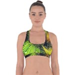 Machine Technology Circuit Electronic Computer Technics Detail Psychedelic Abstract Pattern Cross Back Hipster Bikini Top 