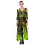 Machine Technology Circuit Electronic Computer Technics Detail Psychedelic Abstract Pattern Button Up Maxi Dress