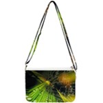 Machine Technology Circuit Electronic Computer Technics Detail Psychedelic Abstract Pattern Double Gusset Crossbody Bag