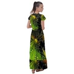 Flutter Sleeve Maxi Dress 