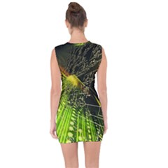 Lace Up Front Bodycon Dress 
