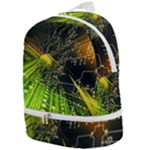 Machine Technology Circuit Electronic Computer Technics Detail Psychedelic Abstract Pattern Zip Bottom Backpack