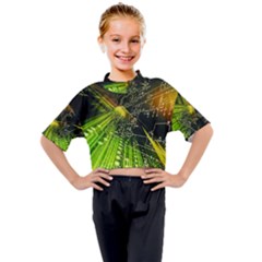 Kids Mock Neck T-Shirt 