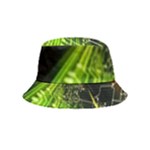 Machine Technology Circuit Electronic Computer Technics Detail Psychedelic Abstract Pattern Inside Out Bucket Hat (Kids)