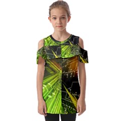 Fold Over Open Sleeve Top 