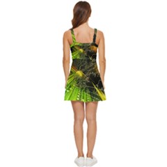 Ruffle Edge Bra Cup Chiffon Mini Dress 