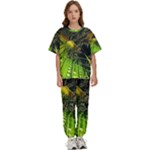 Machine Technology Circuit Electronic Computer Technics Detail Psychedelic Abstract Pattern Kids  T-Shirt and Pants Sports Set