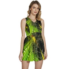 Sleeveless High Waist Mini Dress 