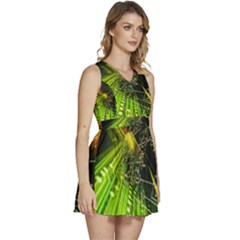 Sleeveless High Waist Mini Dress 
