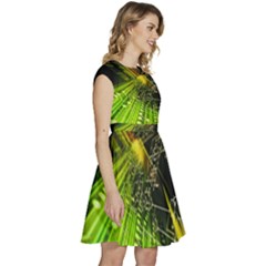 Cap Sleeve High Waist Dress 