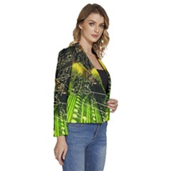 Women s Long Sleeve Revers Collar Cropped Jacket 